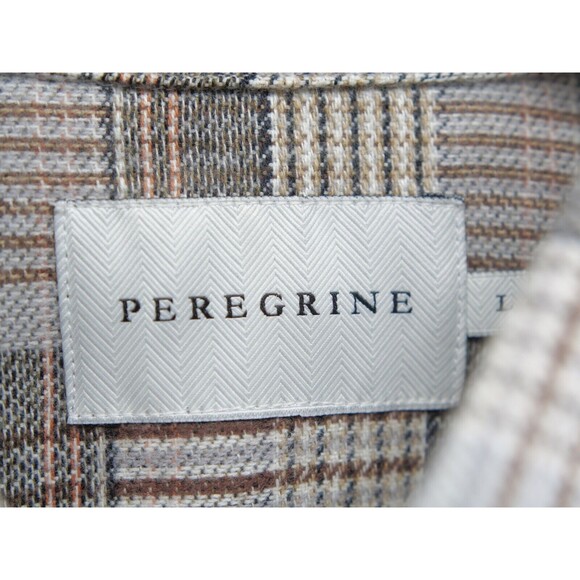 PEREGRINE Farley Check Brushed Cotton Button Up Shirt Large - Picture 3 of 8